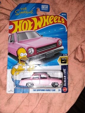 Hot Wheels The Simpsons Screen Time The Simpsons Family Car PINK 108/250